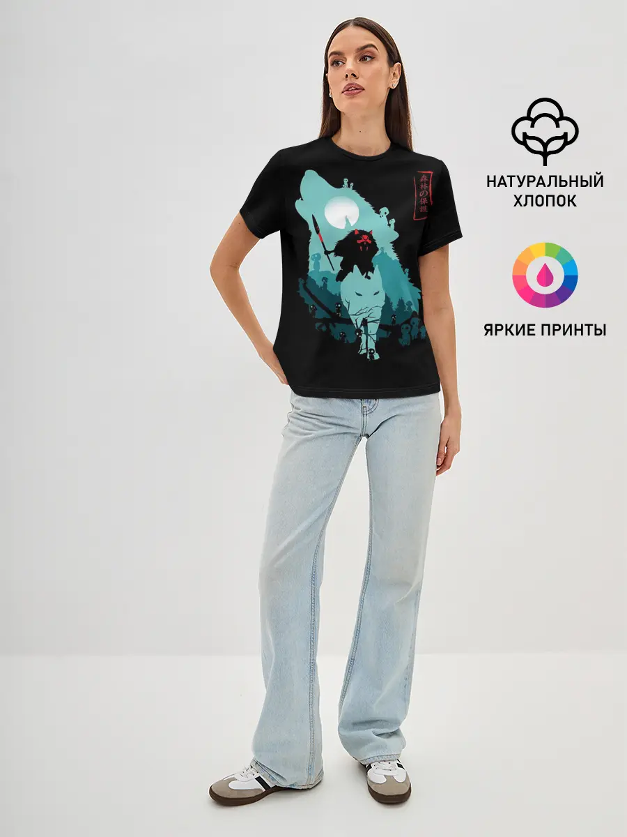 Женская базовая футболка / Princess Mononoke