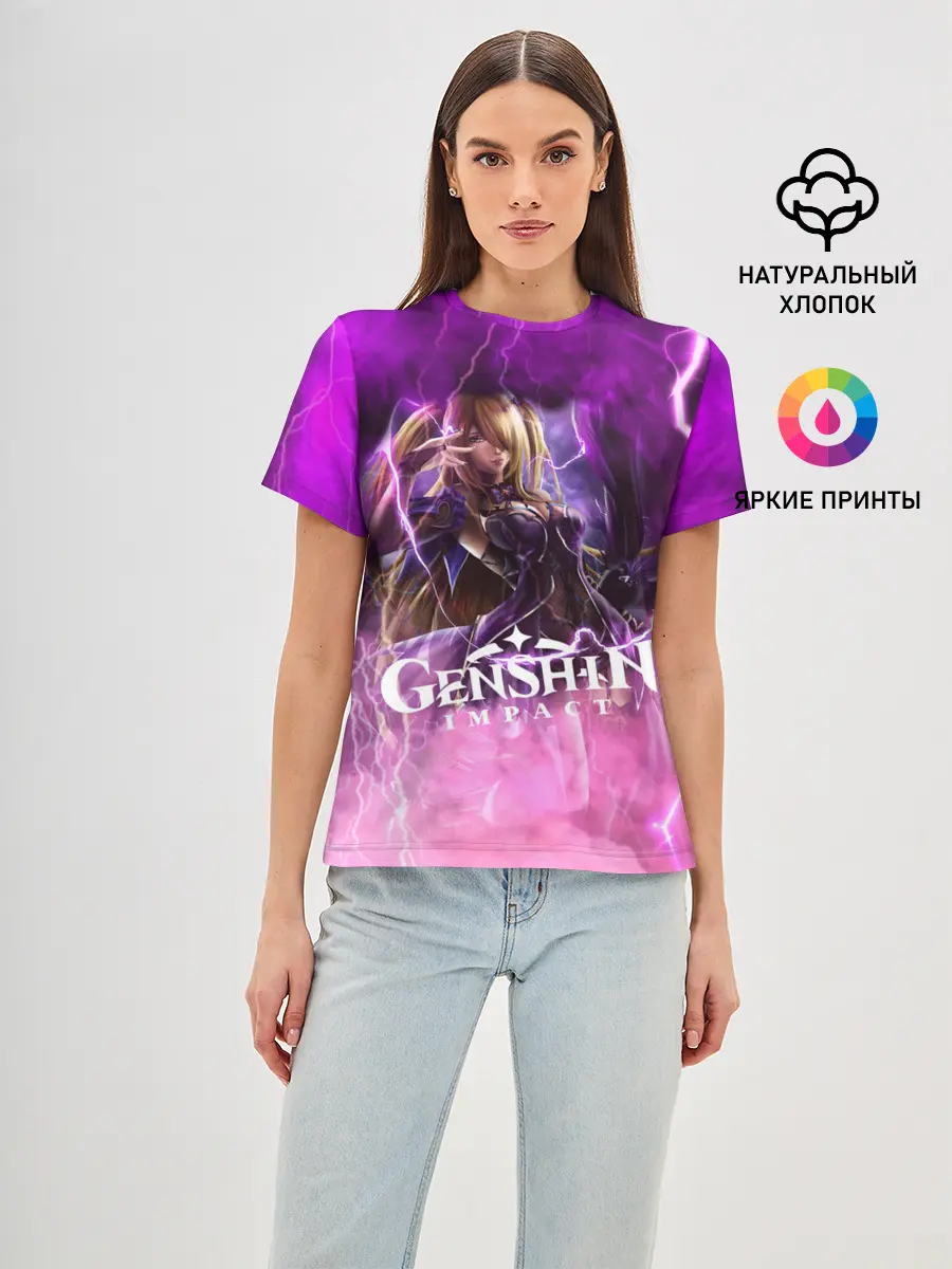Женская базовая футболка / Genshin Impact | Геншин Импакт