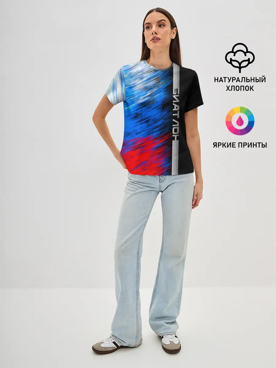 Женская базовая футболка / Биатлон