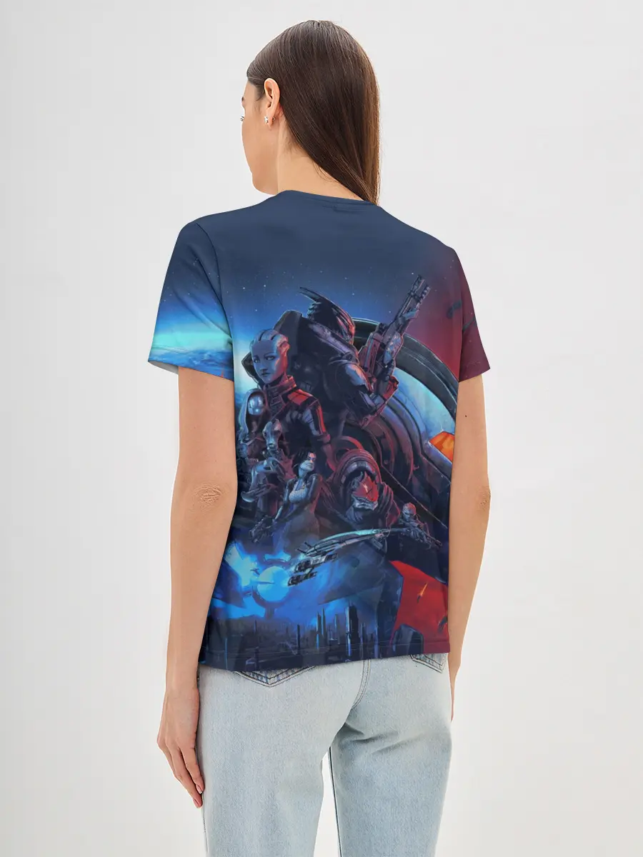 Женская базовая футболка / Mass EFFECT Legendary ed