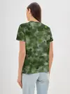 Женская базовая футболка / Canvas Green Camo