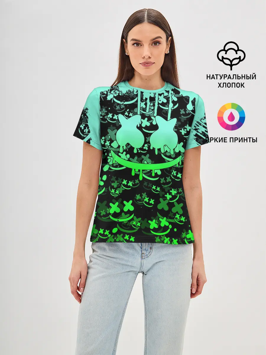 Женская базовая футболка / MARSHMELLO