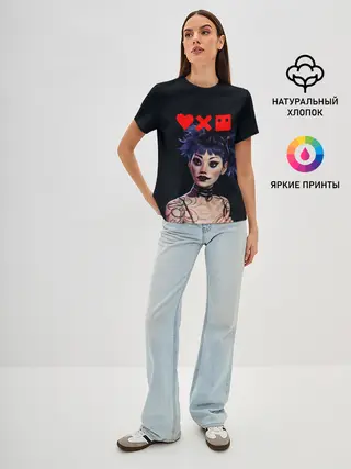 Женская базовая футболка / Love, Death and Robots | Lora