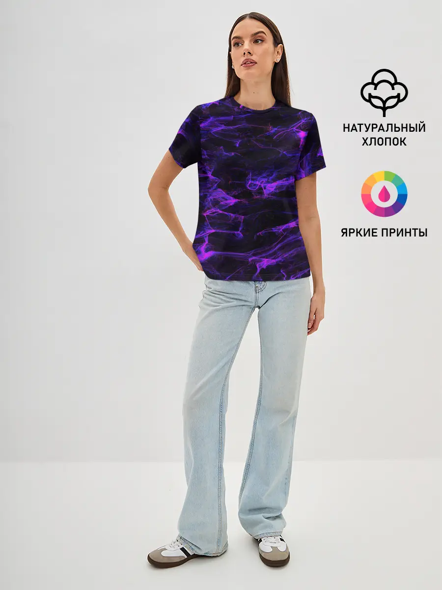 Женская базовая футболка / текстуры