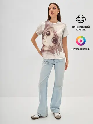 Женская базовая футболка / Tokyo Ghoul