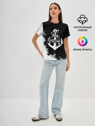 Женская базовая футболка / ВМФ России