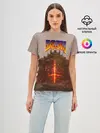 Женская базовая футболка / DOOM | ДУМ