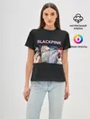 Женская базовая футболка / Hide eyes | Blackpink