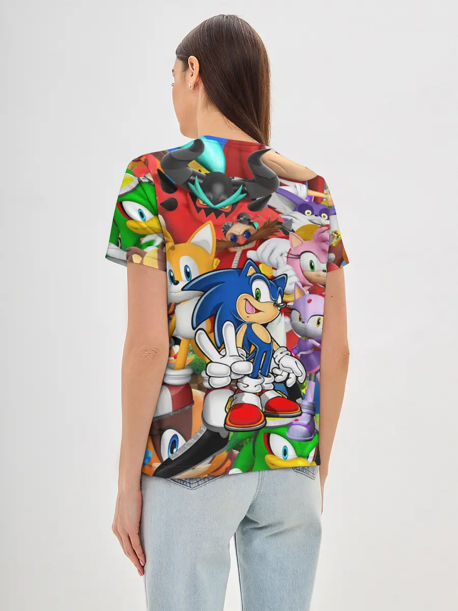 Женская базовая футболка / Sonic ПЕРСОНАЖИ