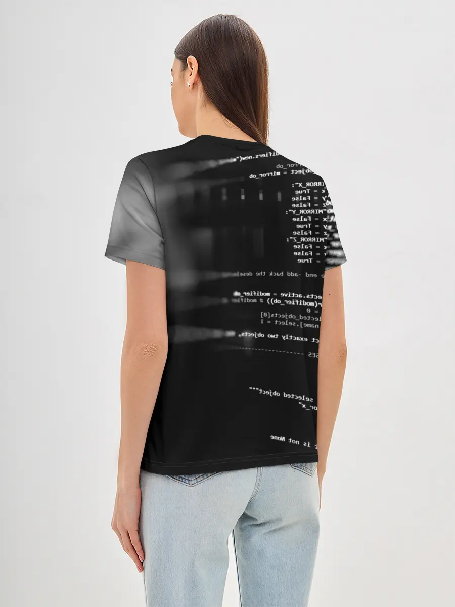 Женская базовая футболка / Wath dogs 2 Хакер