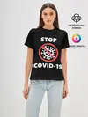 Женская базовая футболка / STOP COVID-19