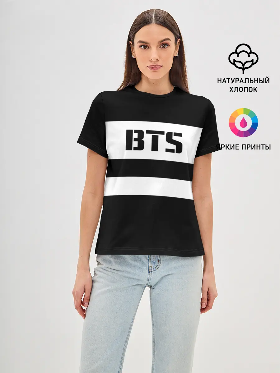 Женская базовая футболка / BTS