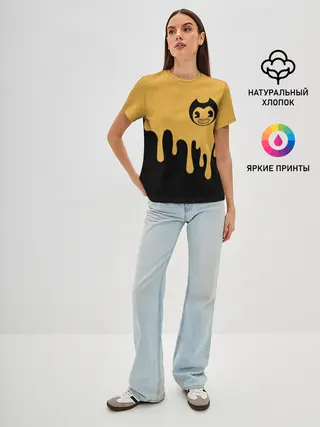 Женская базовая футболка / Bendy And The Ink Machine