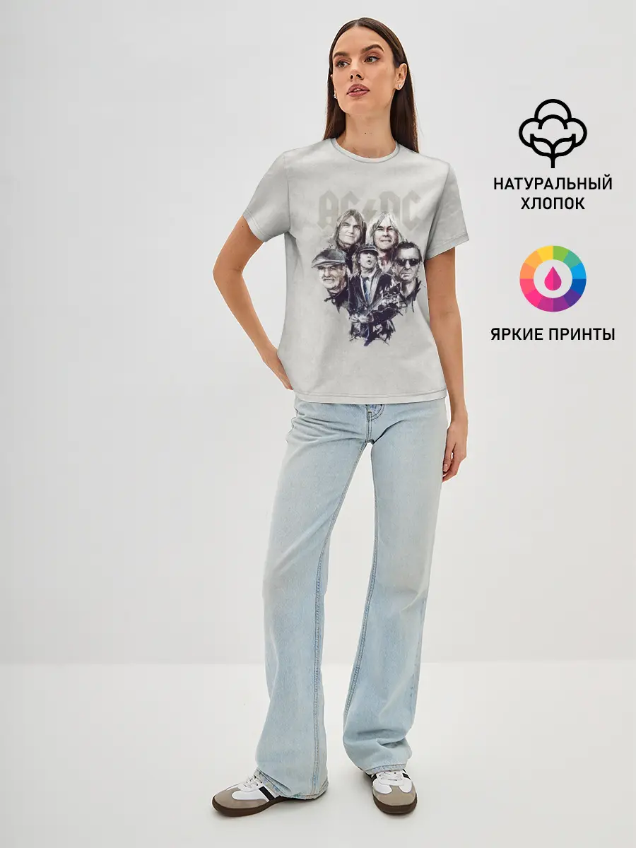 Женская базовая футболка / AC/DC