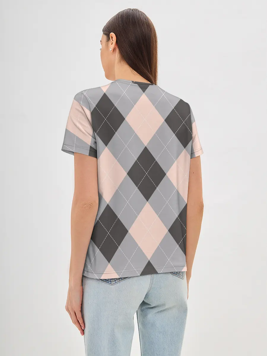 Женская базовая футболка / Шотландка | Tartan