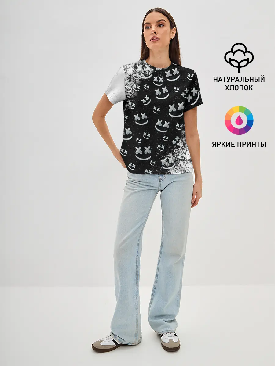 Женская базовая футболка / Marshmello