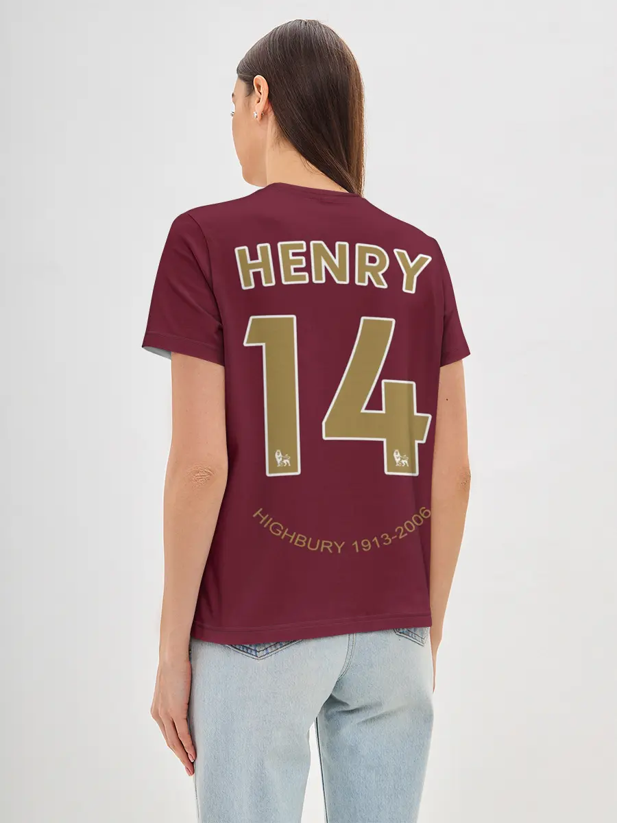 Женская базовая футболка / Анри ретро