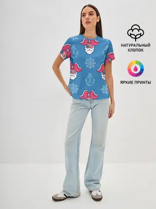 Женская базовая футболка / Пиратский арт