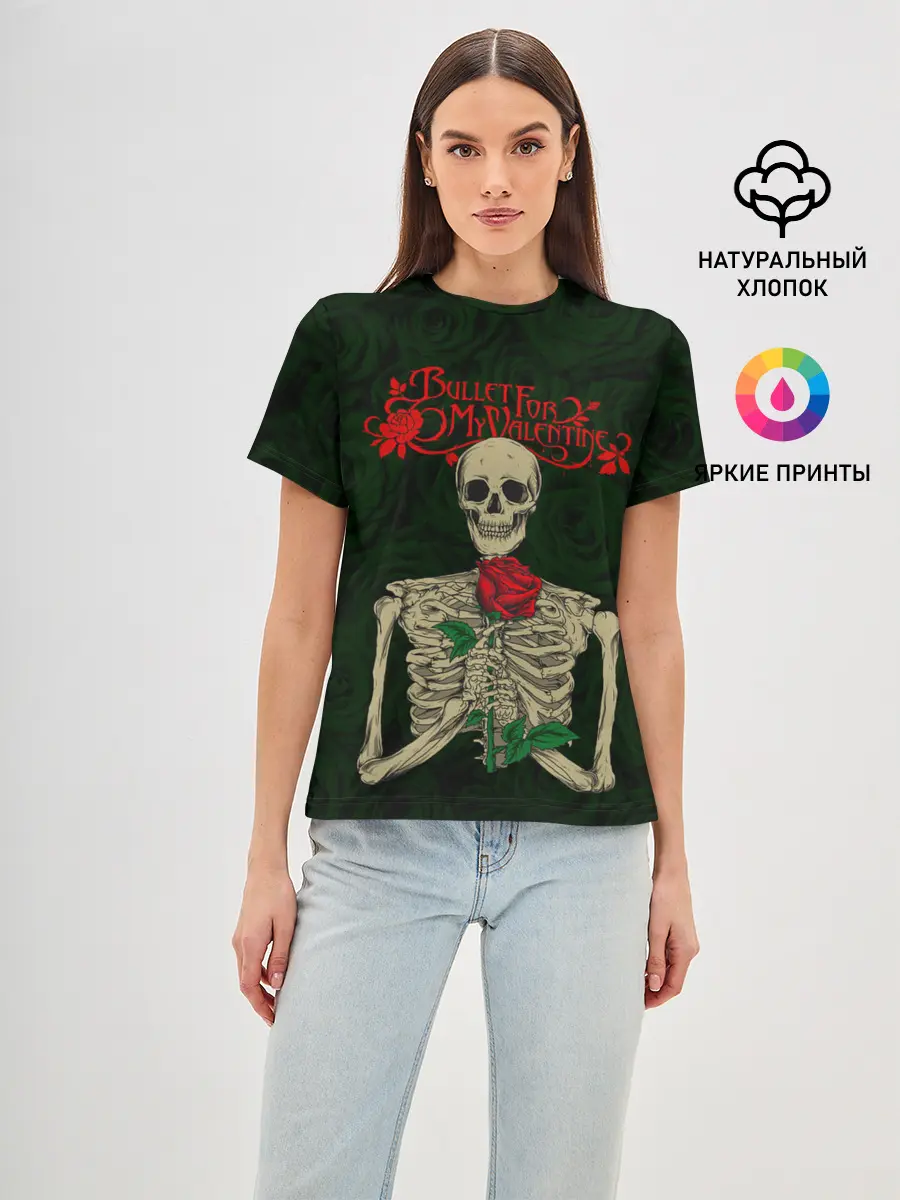 Женская базовая футболка / Bullet For My Valentine