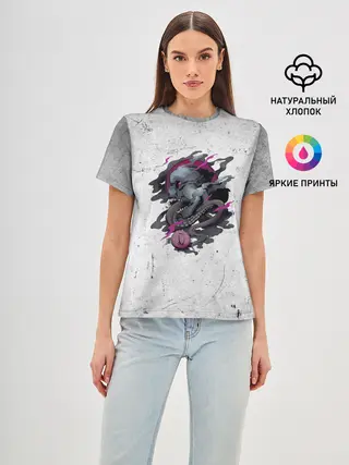 Женская базовая футболка / Гнев смертных грехов