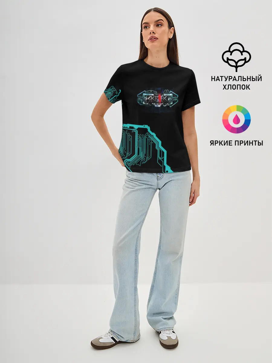 Женская базовая футболка / Skrillex