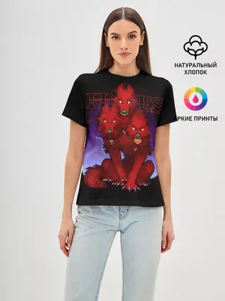 Женская базовая футболка / Hades wolf