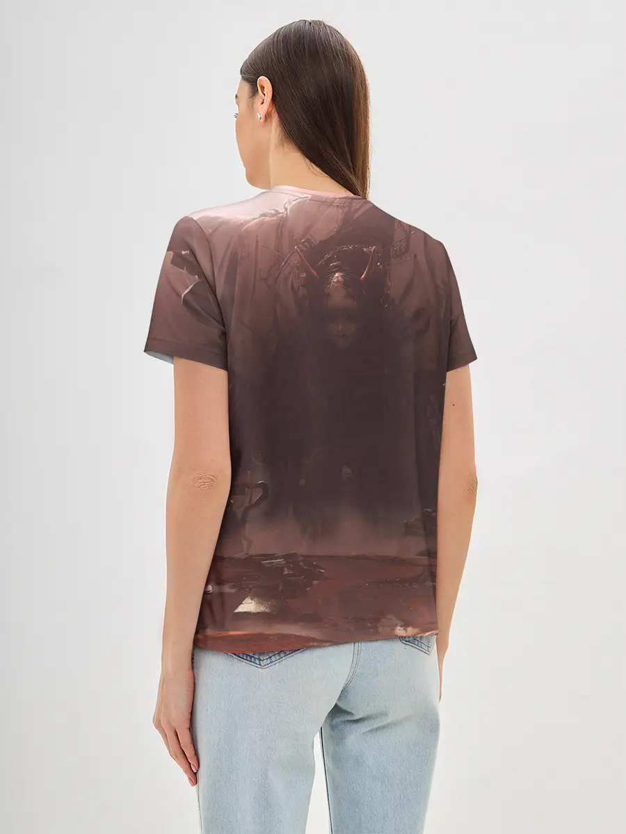 Женская базовая футболка / Demon Tsushima | Демон