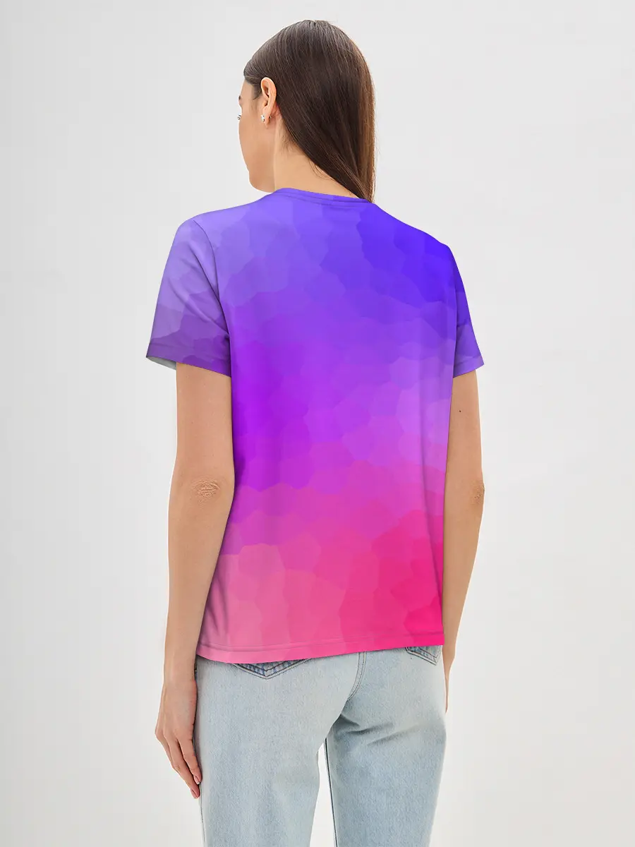 Женская базовая футболка / фиолетовый кристалл