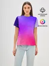 Женская базовая футболка / фиолетовый кристалл