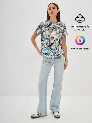 Женская базовая футболка / Jinx Ahegao