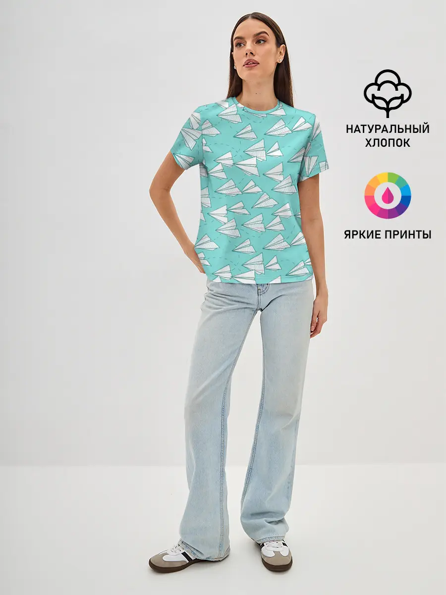 Женская базовая футболка / Paper Airlines