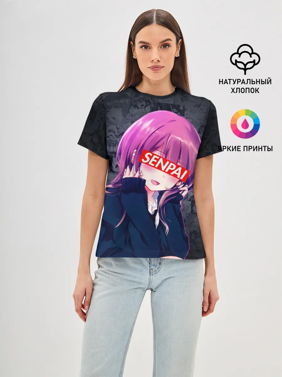 Женская базовая футболка / Anime