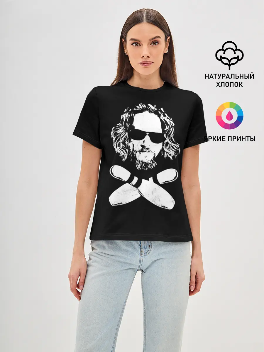 Женская базовая футболка / Большой Лебовски