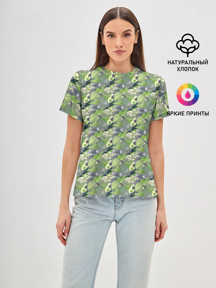 Женская базовая футболка / Большой Теннис