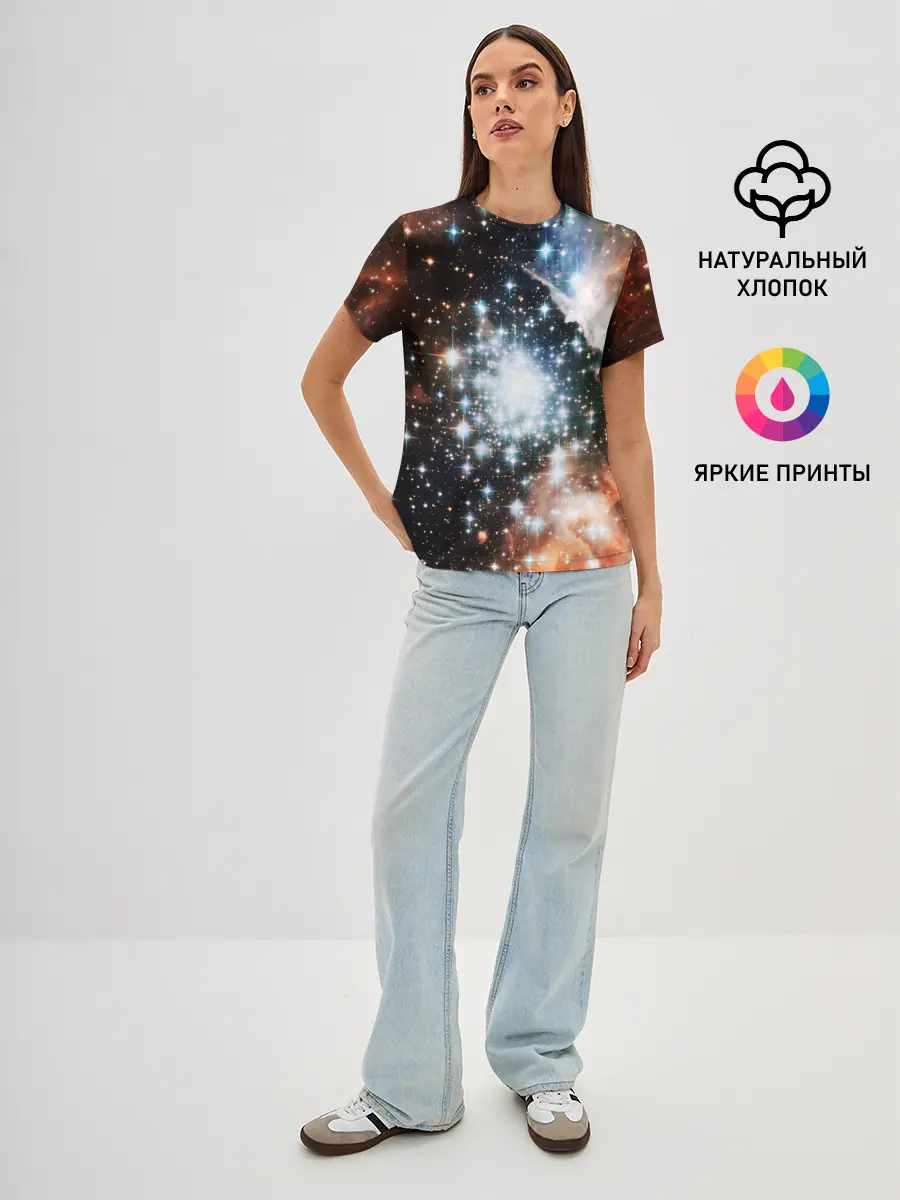 Женская базовая футболка / COSMO STAR