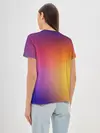 Женская базовая футболка / Abstract gradient colors