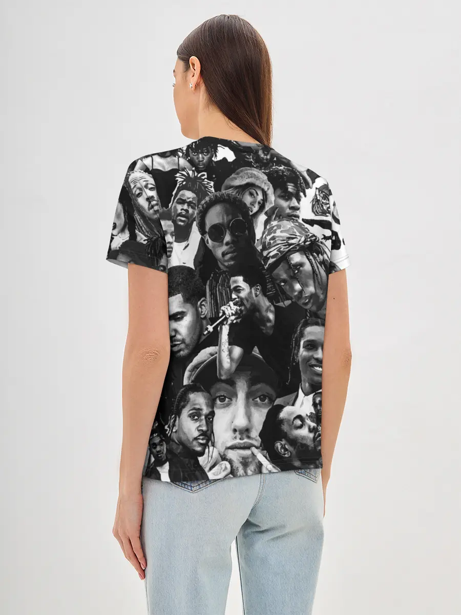 Женская базовая футболка / Music Rap allpic