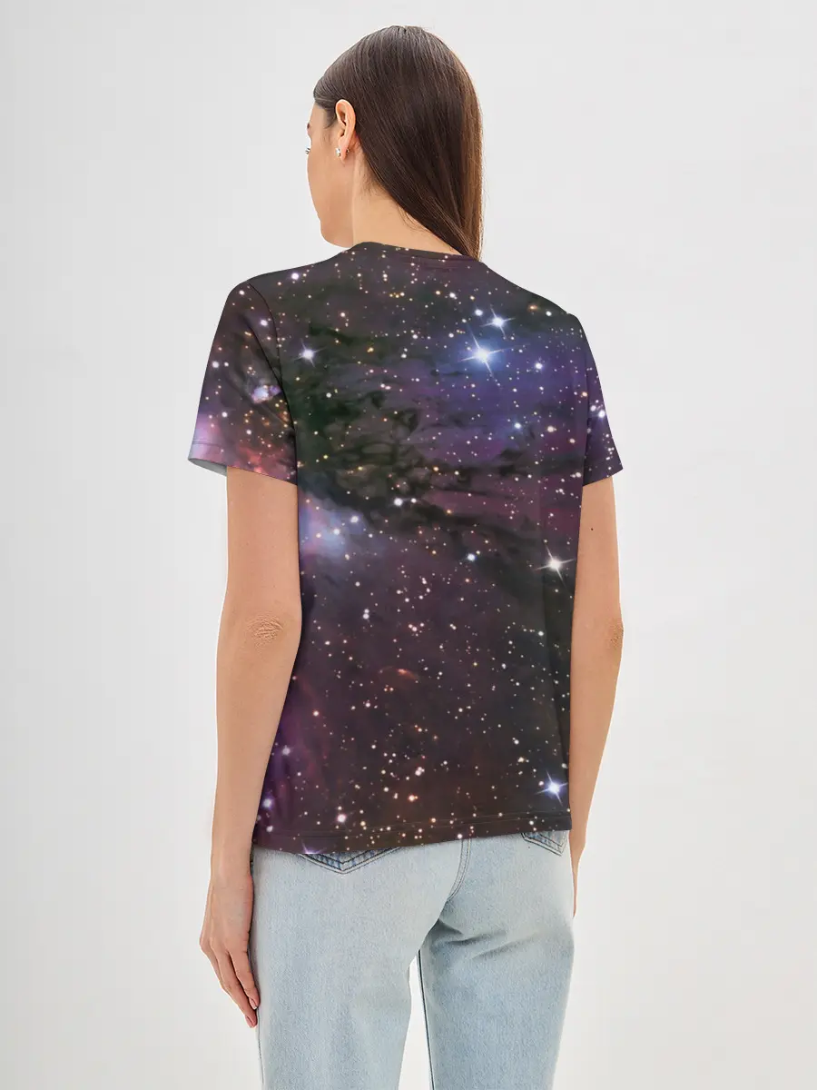 Женская базовая футболка / Галактика