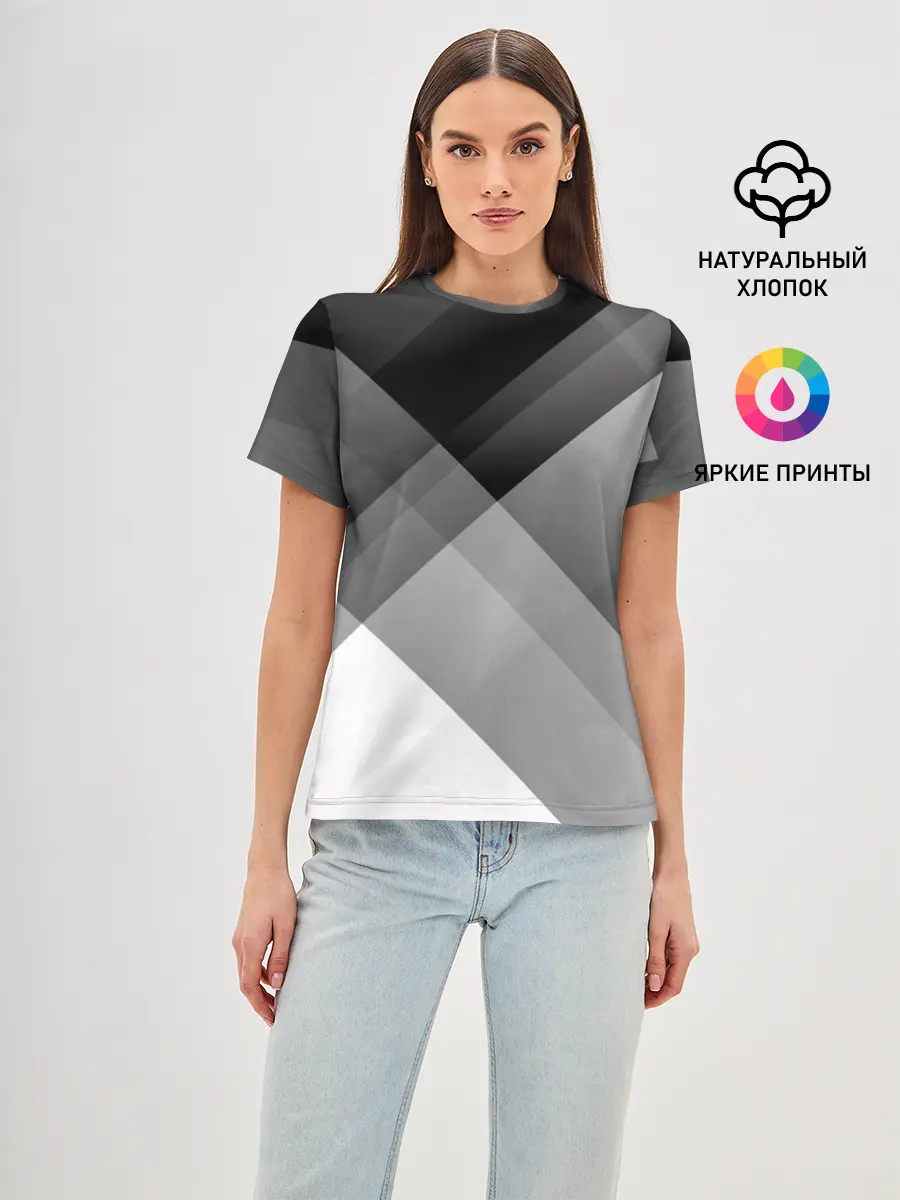 Женская базовая футболка / Геометрия
