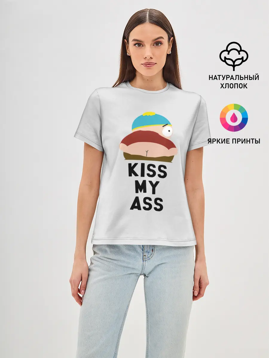 Женская базовая футболка / Kiss My Ass