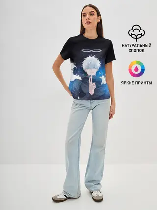 Женская базовая футболка / Магическая битва