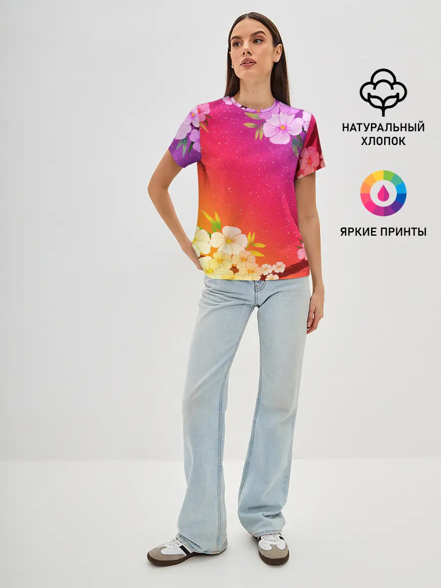 Женская базовая футболка / САКУРА | SAKURA