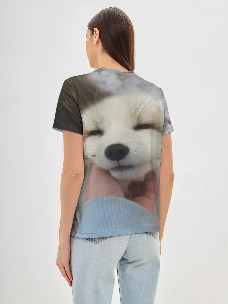 Женская базовая футболка / Лисенок