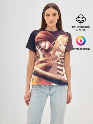 Женская базовая футболка / Satsuriku no Tenshi