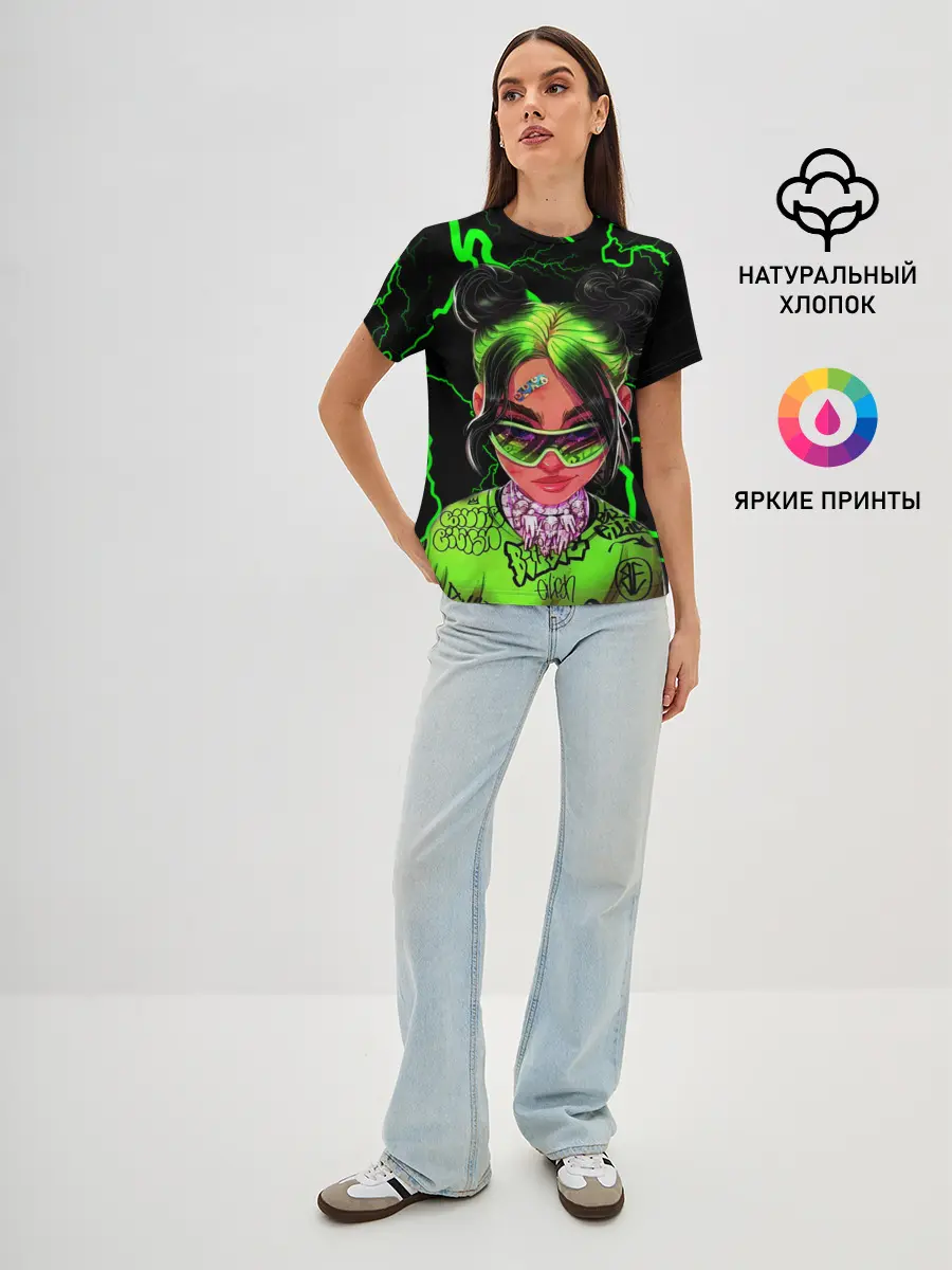 Женская базовая футболка / BILLIE EILISH