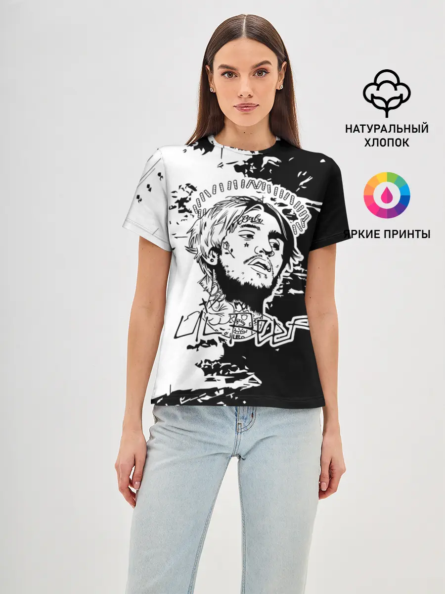 Женская базовая футболка / Lil Peep