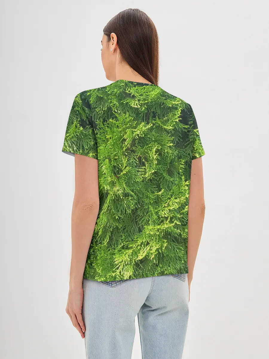 Женская базовая футболка / Хвойная масса