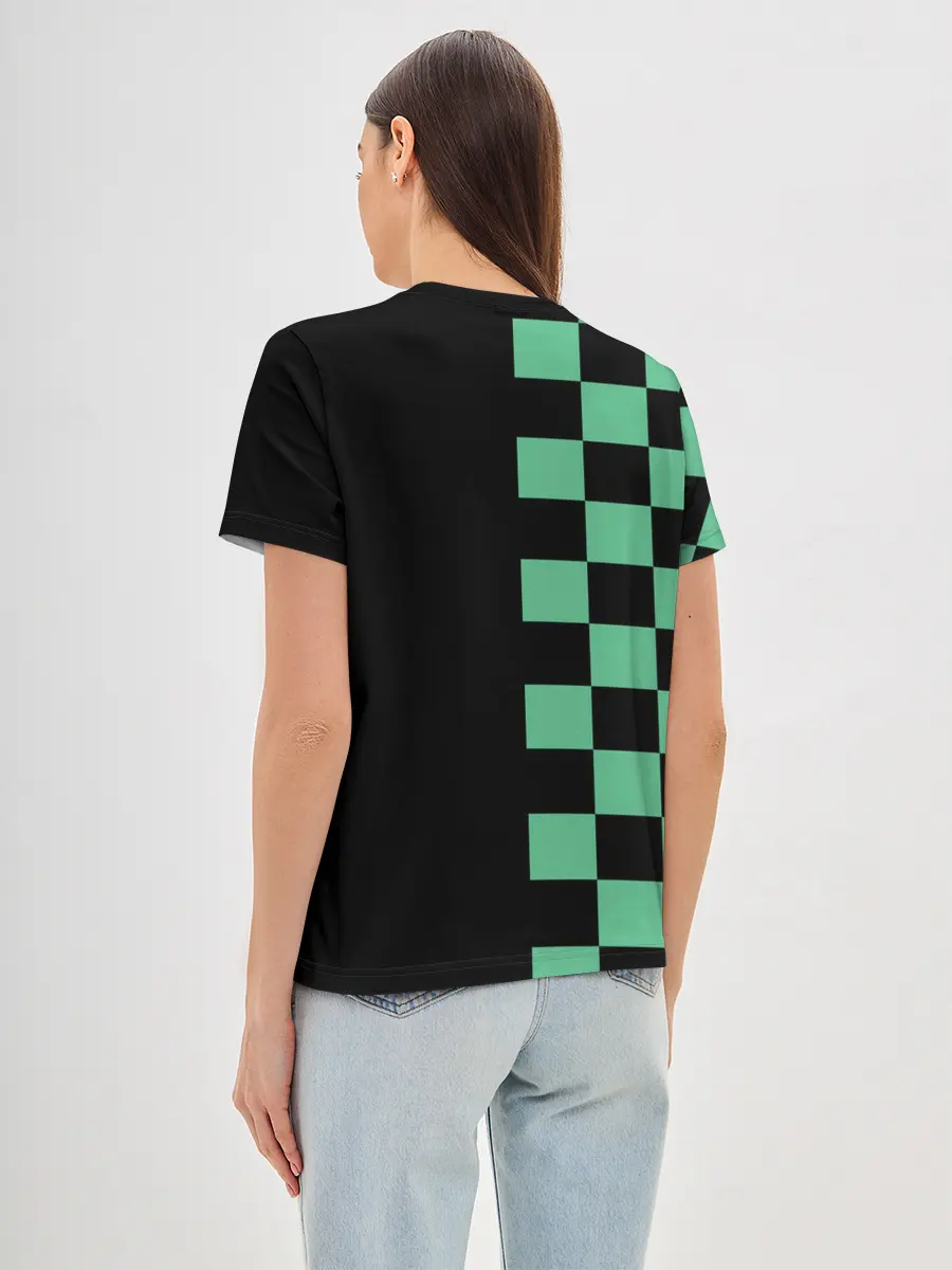 Женская базовая футболка / КОСТЮМ TANJIRO KAMADO | ТАНДЖИРО