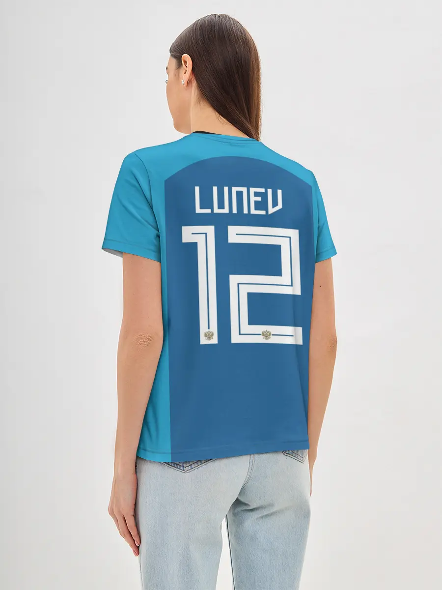 Женская базовая футболка / Lunev away WC 2018