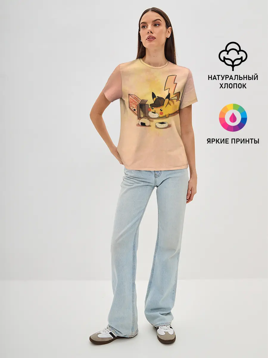 Женская базовая футболка / Детектив Пика